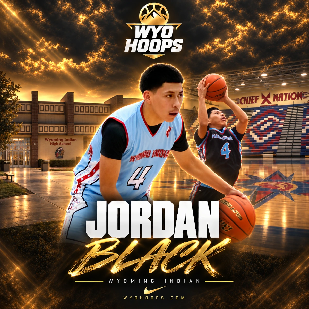 Jordan Black — Wyoming Indian Wyoming high school basketball, WyoHoops feature