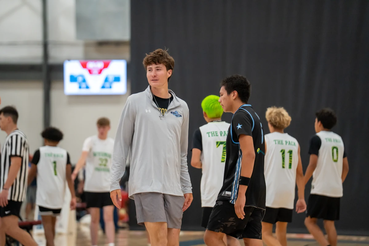 Players at a Wyoming basketball event