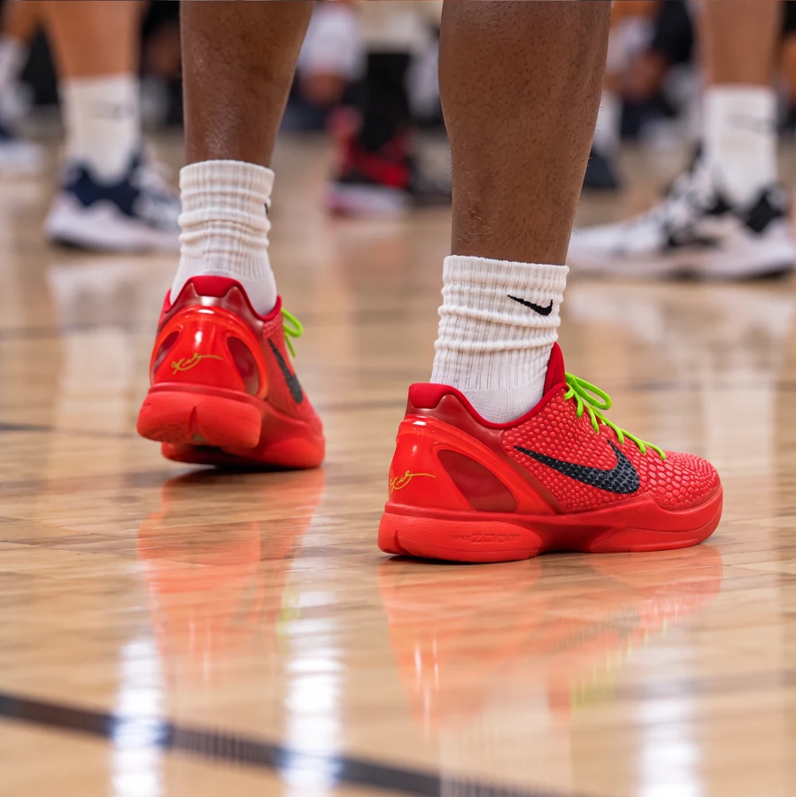 Game-day shoes at a Wyoming basketball event