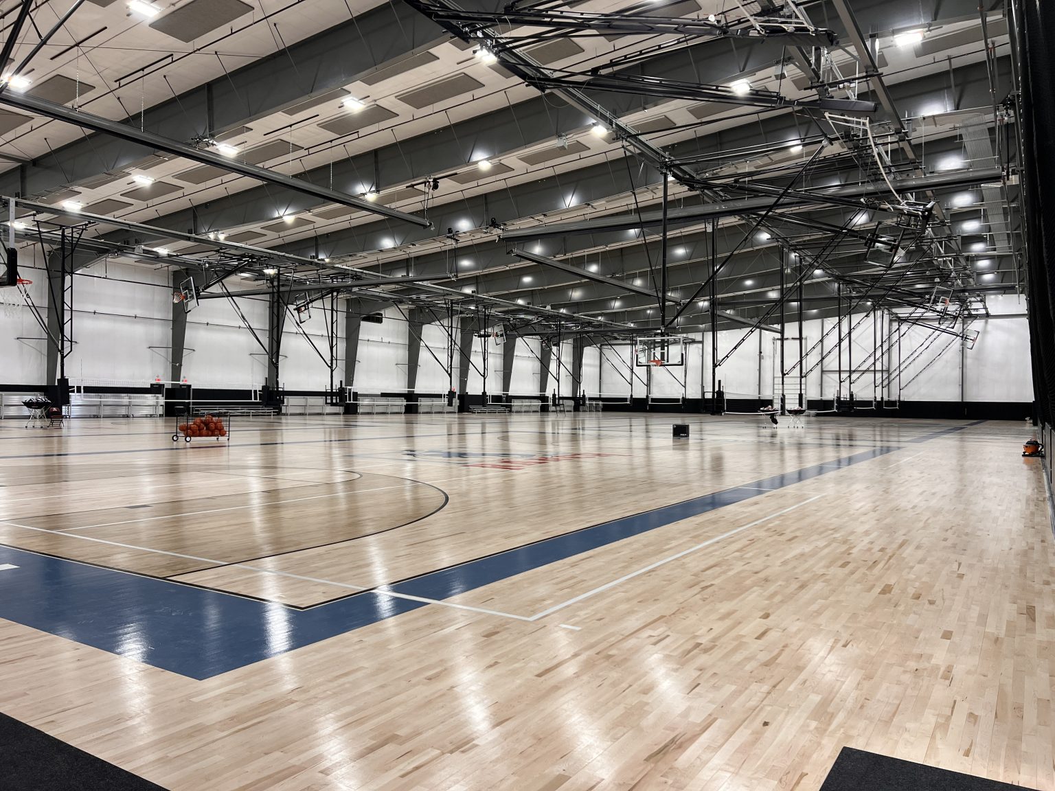 Basketball courts at WYO Sports Ranch